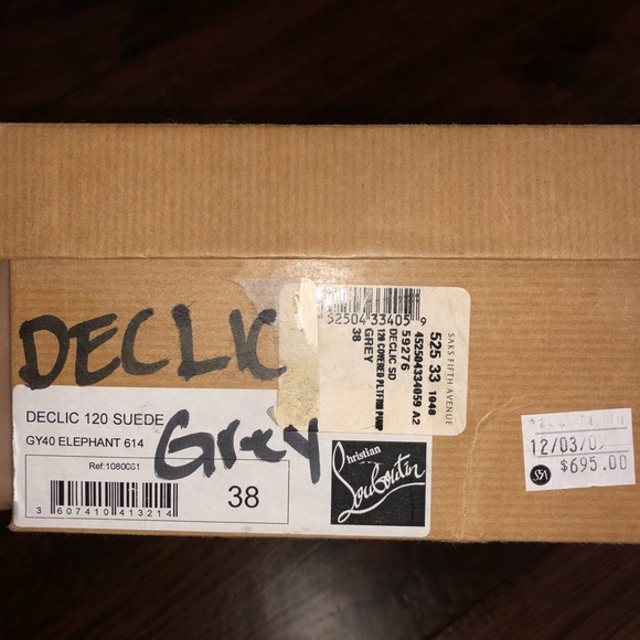 Christian Louboutin Suede Declic stilettos 38 - Picture 2 of 8